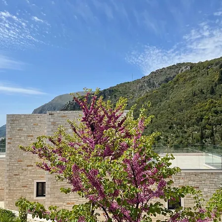 Spileo - Sea & Mountain View, Nisaki Corfu Villa *